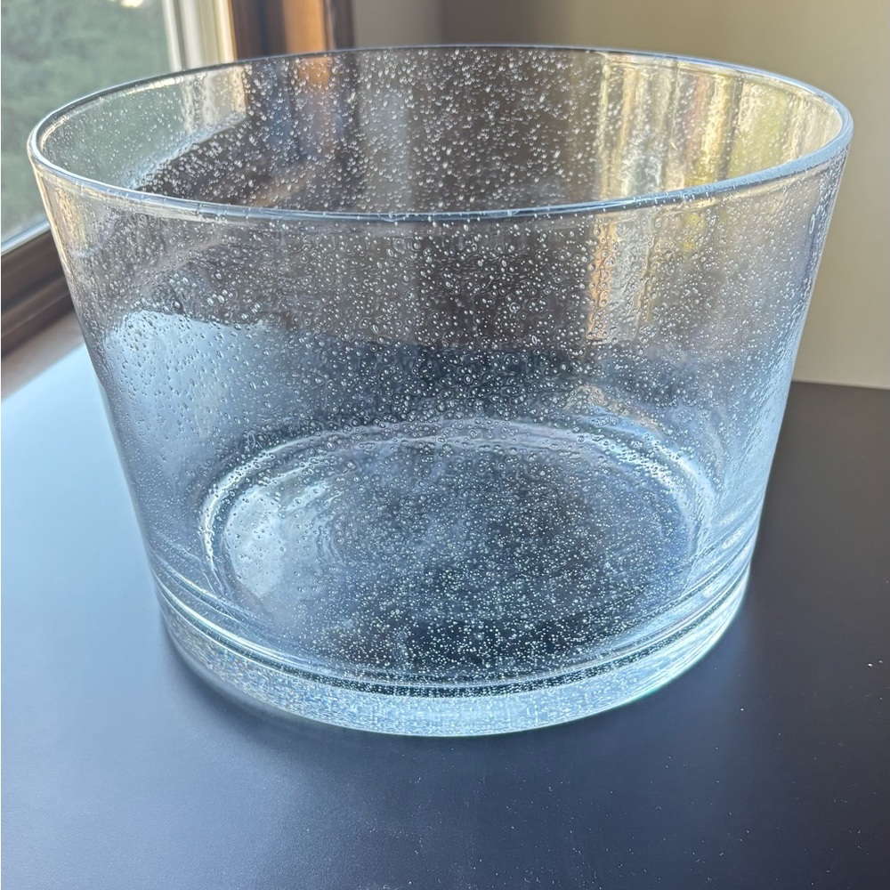 Clear Bubble Glass ice bucket